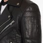 Balmain Black quilted leather biker jacket