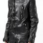 incarnation DOUBLE BREASTED ZIPPER BLOUSON / JAPAN CALF LEATHER (OBJECT DYED BLACK) - New