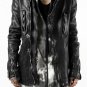 incarnation DOUBLE BREASTED ZIPPER BLOUSON / JAPAN CALF LEATHER (OBJECT DYED BLACK) - New