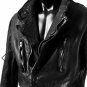 incarnation DOUBLE BREASTED ZIPPER BLOUSON / JAPAN CALF LEATHER (OBJECT DYED BLACK) - New