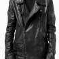 incarnation exclusive DOUBLE BREAST MOTO Leather JACKET / OBJECT DYED (BLACK EDITION)