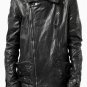 incarnation exclusive DOUBLE BREAST MOTO Leather JACKET / OBJECT DYED (BLACK EDITION)