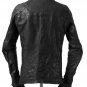 incarnation exclusive NO COLLAR SINGLE MOTO JACKET / CALF FULL GRAIN (BLACK EDITION) -New