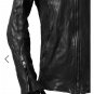 incarnation exclusive NO COLLAR SINGLE MOTO JACKET / CALF FULL GRAIN (BLACK EDITION) -New