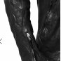 incarnation exclusive NO COLLAR SINGLE MOTO JACKET / CALF FULL GRAIN (BLACK EDITION) -New