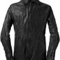incarnation exclusive SHIRT COLLAR ZIP JACKET / CALF FULL GRAIN (BLACK EDITION) - New