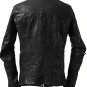 incarnation exclusive SHIRT COLLAR ZIP JACKET / CALF FULL GRAIN (BLACK EDITION) - New