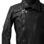 incarnation exclusive DOUBLE BREAST MOTO JACKET / CALF FULL GRAIN (BLACK EDITION)