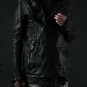 incarnation exclusive DOUBLE BREAST MOTO JACKET / CALF FULL GRAIN (BLACK EDITION)