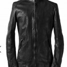 incarnation SINGLE LEATHER JACKET / GERMAN BABY CALF (OBJECT DYED BLACK)
