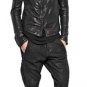Julius Black Zip Collar Leather Jacket - New