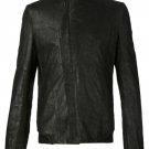 Julius Ribbed Cuff Leather Jacket - New Julius Ribbed Cuff Leather Jacket - New