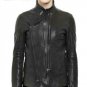 Julius Black Goat Leather Biker Jacket - New