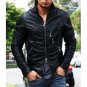 Julius High Neck Lambskin Leather Jacket