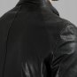 Julius Black Mid High Neck Leather Jacket - New