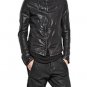 Julius Black Zip Up Calf Leather Jacket - New