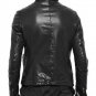 Julius Black Zip Up Calf Leather Jacket - New