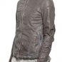 Julius Gray Washed Leather Jacket - New