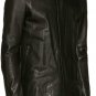 Julius Black Leather Zip Up Jacket - New