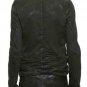 Julius Black Coated Cotton Denim Moto Jacket - New