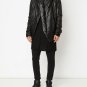 Julius Oversized Collar Padded Leather Jacket - New