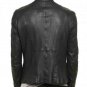 Julius Black Cowhide Asymmetrical Leather Jacket - New