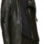 Julius Men's Black Nubuck Slashing High-neck Jacket-new