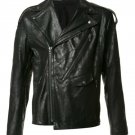 Julius Black Lambskin Leather Biker Jacket - New