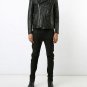 Julius Black Lambskin Leather Biker Jacket - New