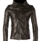 Julius Men's Black Funnel Neck Biker Jacket - New Julius Men's Black Funnel Neck Biker Jacket - New