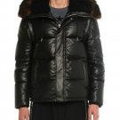Prorsum Leather Puffer Jacket with Opossum fur β New Prorsum Leather Puffer Jacket with Opossum fur β New