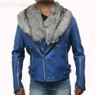 PRORSUM MOTO LEATHER JACKET LAMBSKIN REAL BLACK FOX FUR PRORSUM MOTO LEATHER JACKET LAMBSKIN REAL BLACK FOX FUR