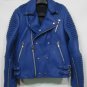 PRORSUM MOTO LEATHER JACKET LAMBSKIN REAL BLACK FOX FUR