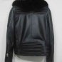 PRORSUM MOTO LEATHER JACKET LAMBSKIN REAL BLACK FOX FUR
