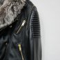 PRORSUM MOTO LEATHER JACKET LAMBSKIN REAL SILVER FOX