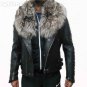 PRORSUM MOTO LEATHER JACKET LAMBSKIN REAL SILVER FOX