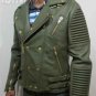 Prorsum Moto Leather Jacket Lambskin With Real Raccoon