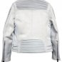 PRORSUM MOTO WHITE LAMBSKIN LEATHER JACKET &acirc;�� NEW