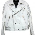 PRORSUM MOTO WHITE LAMBSKIN LEATHER JACKET – NEW PRORSUM MOTO WHITE LAMBSKIN LEATHER JACKET – NEW