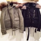 Balmain QUILTED COTTON FUR TRIM WITH REAL RACCOON FUR – NEW Balmain QUILTED COTTON FUR TRIM WITH REAL RACCOON FUR – NEW