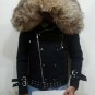 Balmain QUILTED COTTON FUR TRIM WITH REAL RACCOON FUR &acirc;�� NEW