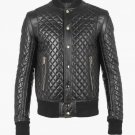 Balmain Quilted Menβs Leather Bomber Varsity Jacket β New Balmain Quilted Menβs Leather Bomber Varsity Jacket β New
