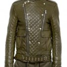 Balmain Quilted Nappa Leather Biker Jacket – New