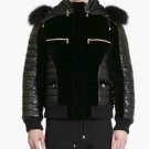 Balmain Quilted Leather & Velvet Jacket – New Balmain Quilted Leather & Velvet Jacket – New