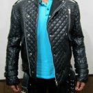 Balmain Quilted Leather Biker Jacket – New
