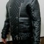 Balmain Quilted Leather Biker Jacket &acirc;�� New