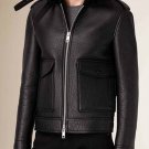 PRORSUM SHEARLING TRIM LAMBSKIN AVIATOR JACKET – NEW
