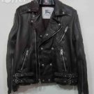 PRORSUM WASHED BIKER LEATHER JACKET BROWN – NEW