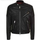 Prorsum Ribbed Leather Biker Jacket – New
