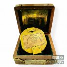 Antique Maritime Brass Brunton Compass "THOS J EVANS LONDON" Geological Compass